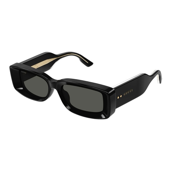 NEW GUCCI SQUARE SUNGLASSES GUCCI GG1528S 001 BLACK GREY EYEWEAR - Picture 1 of 3